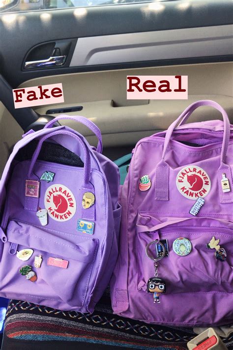 real vs fake kanken bag